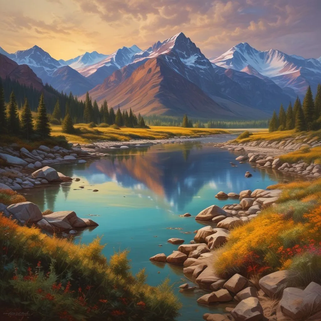 Техники смешивания масляных красок для достижения глубоких цветов и текстур.