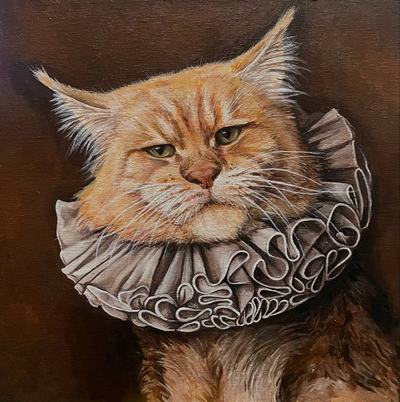 Картина «БЕНЕДИКТ» — Ирина Зуйко, Анималистика, Копия картинки, взятой с просторов интернета. Холст на картоне, акрил. Работа з…