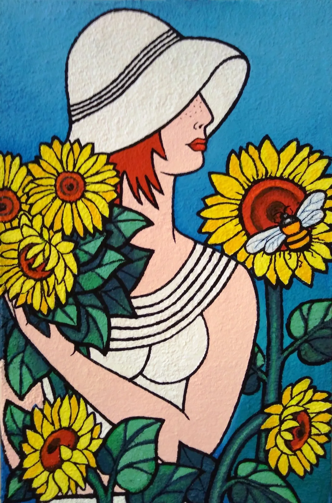 "Девушка с подсолнухами"