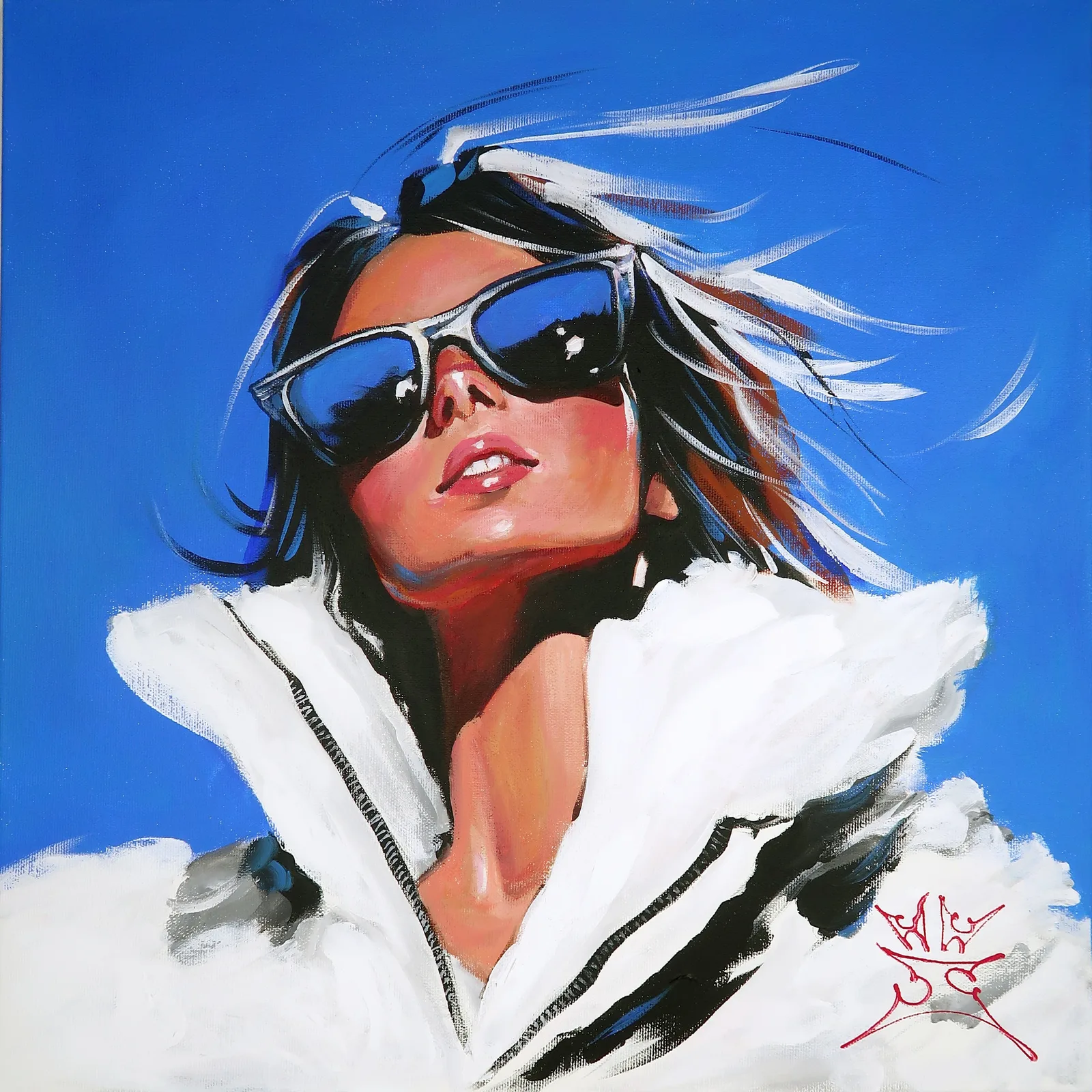 Картина «Зимнее Солнце» — Николай Харитонов, Портрет, аукцион Artstore