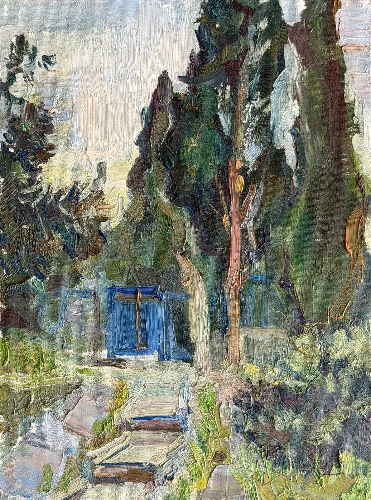 Картина «Кипарисовая аллея» — Дмитрий Кульчик, Пейзаж, На этой картине решил передать спокойствие и красоту природы. Работал с цветом,…