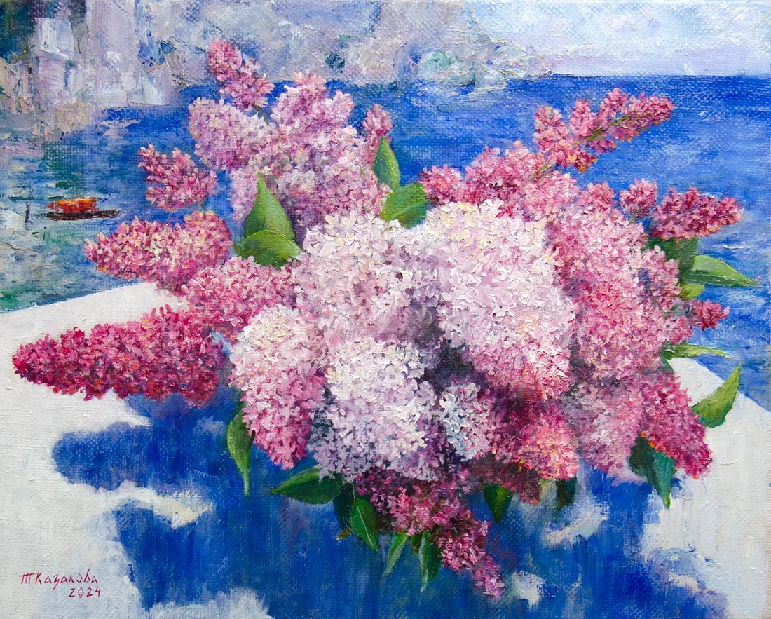 Картина «Сирень» — Татьяна Казакова, Натюрморт