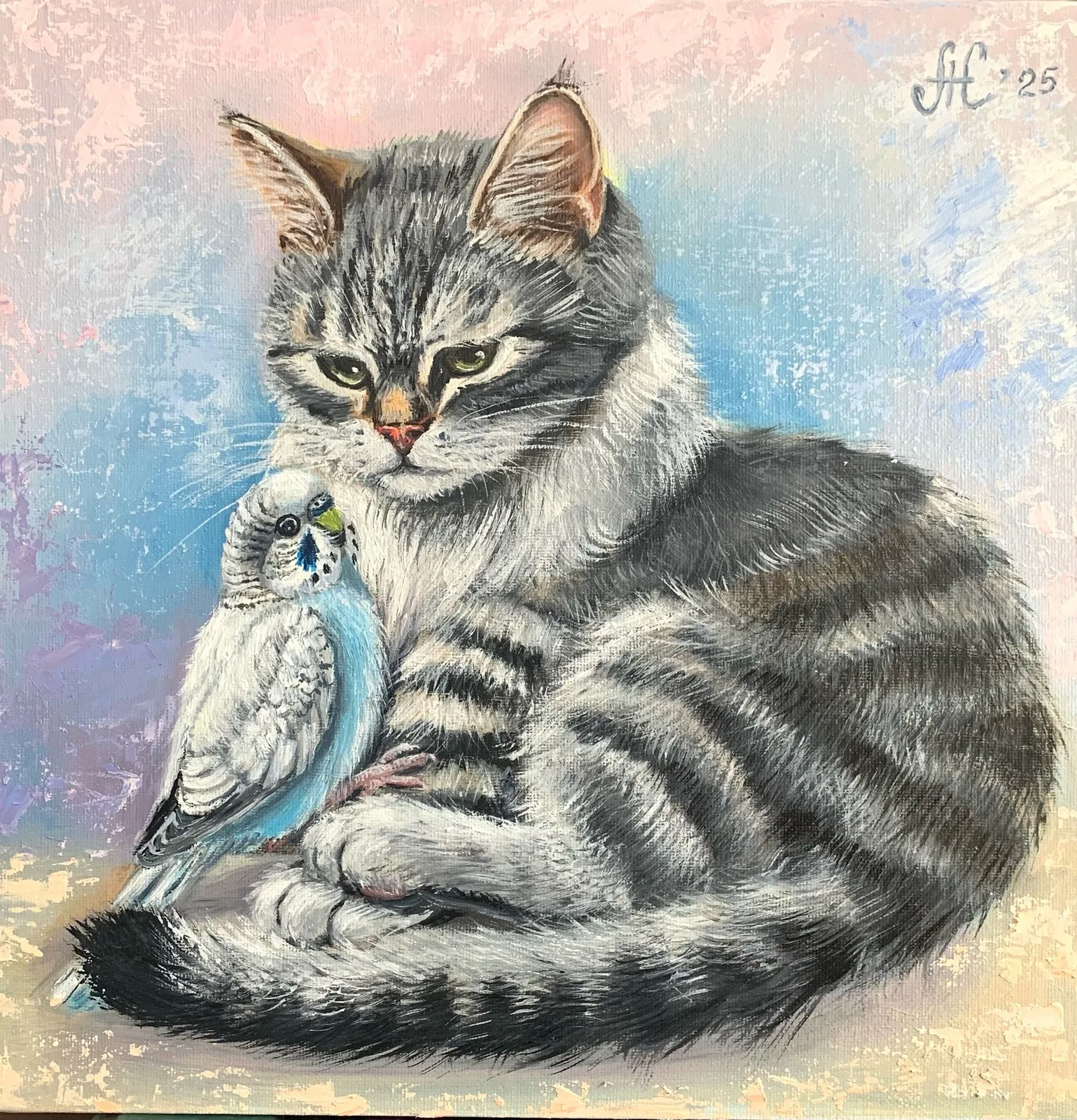 Картина «"Моя прелесть"» — Алёна Скипина, Анималистика, "Моя прелесть" — это картина, которую написала Алёна Скипина в 2025 году. На не…