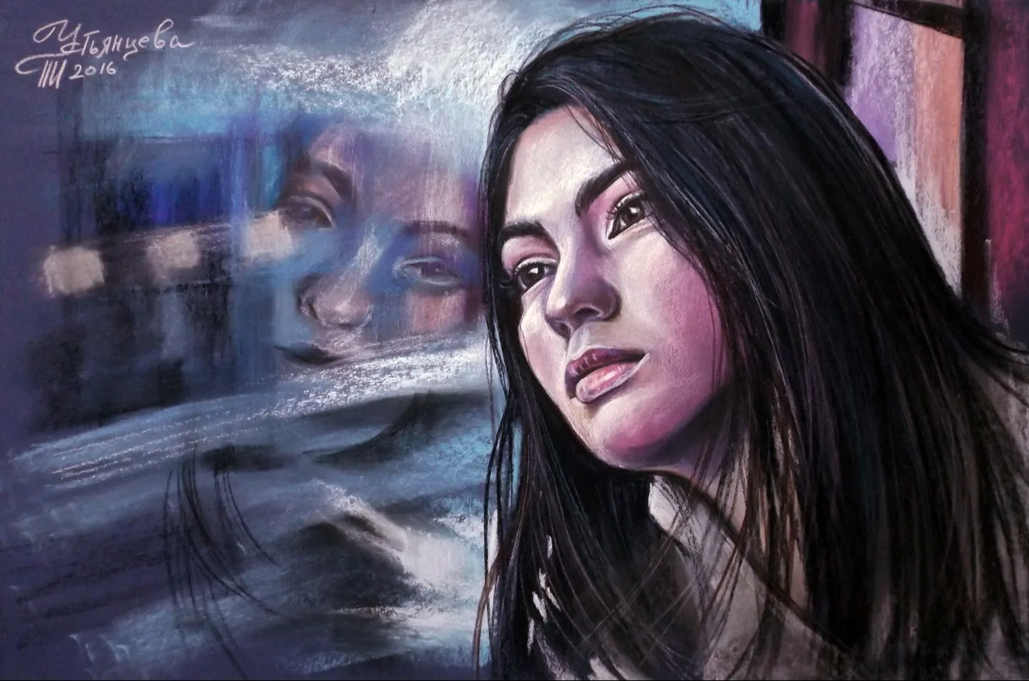 Картина «"Она сидела у окна"» — Татьяна Устьянцева, Портрет, аукцион Artstore