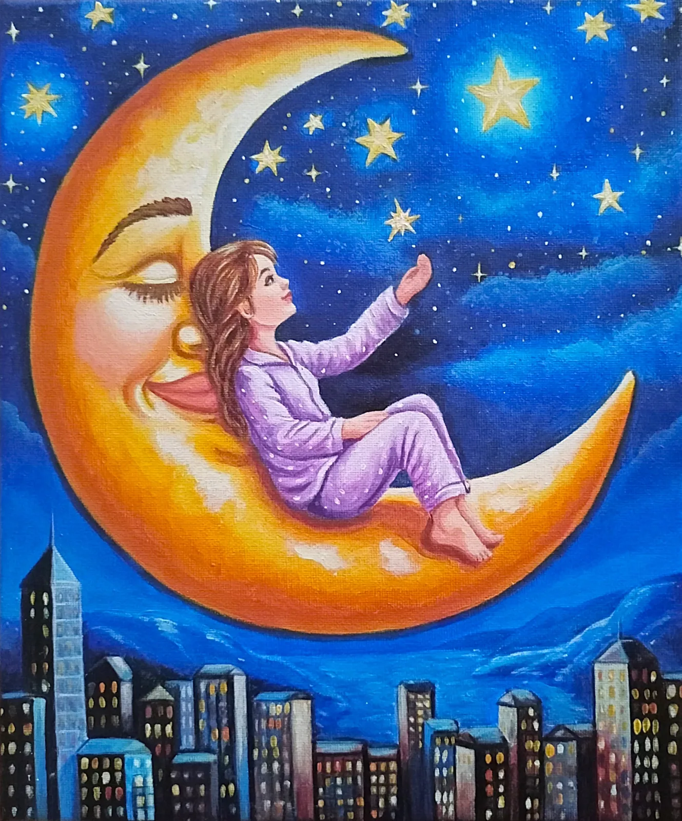 Картина «"Прикосновение к мечте"» — Светлана Кижаева, Жанровая живопись