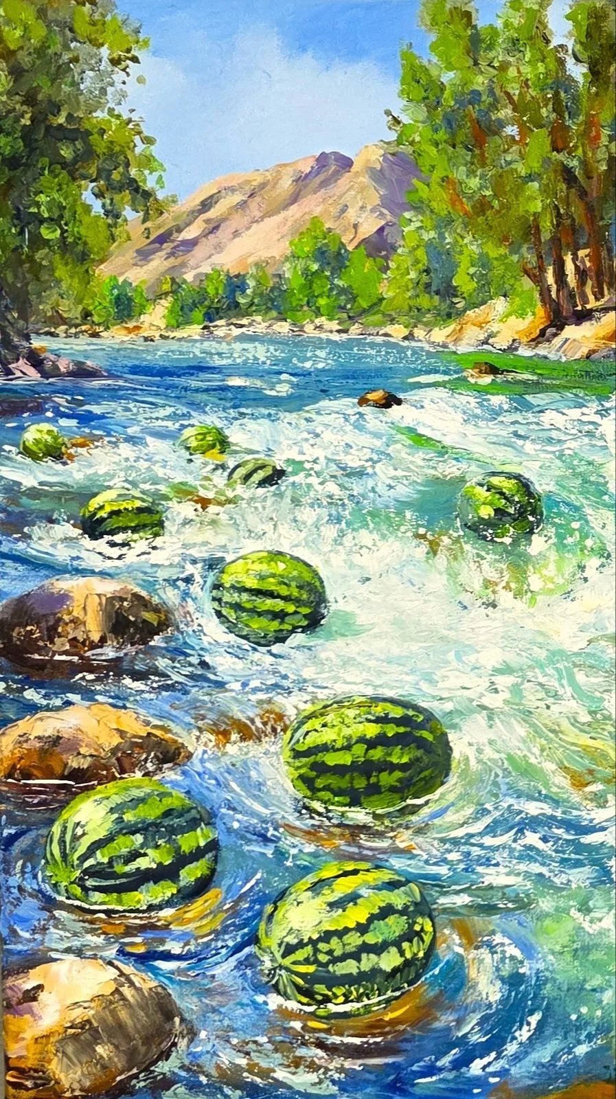 Картина «"Весёлый сплав"» — Маргарита Щенина, Другое, аукцион Artstore