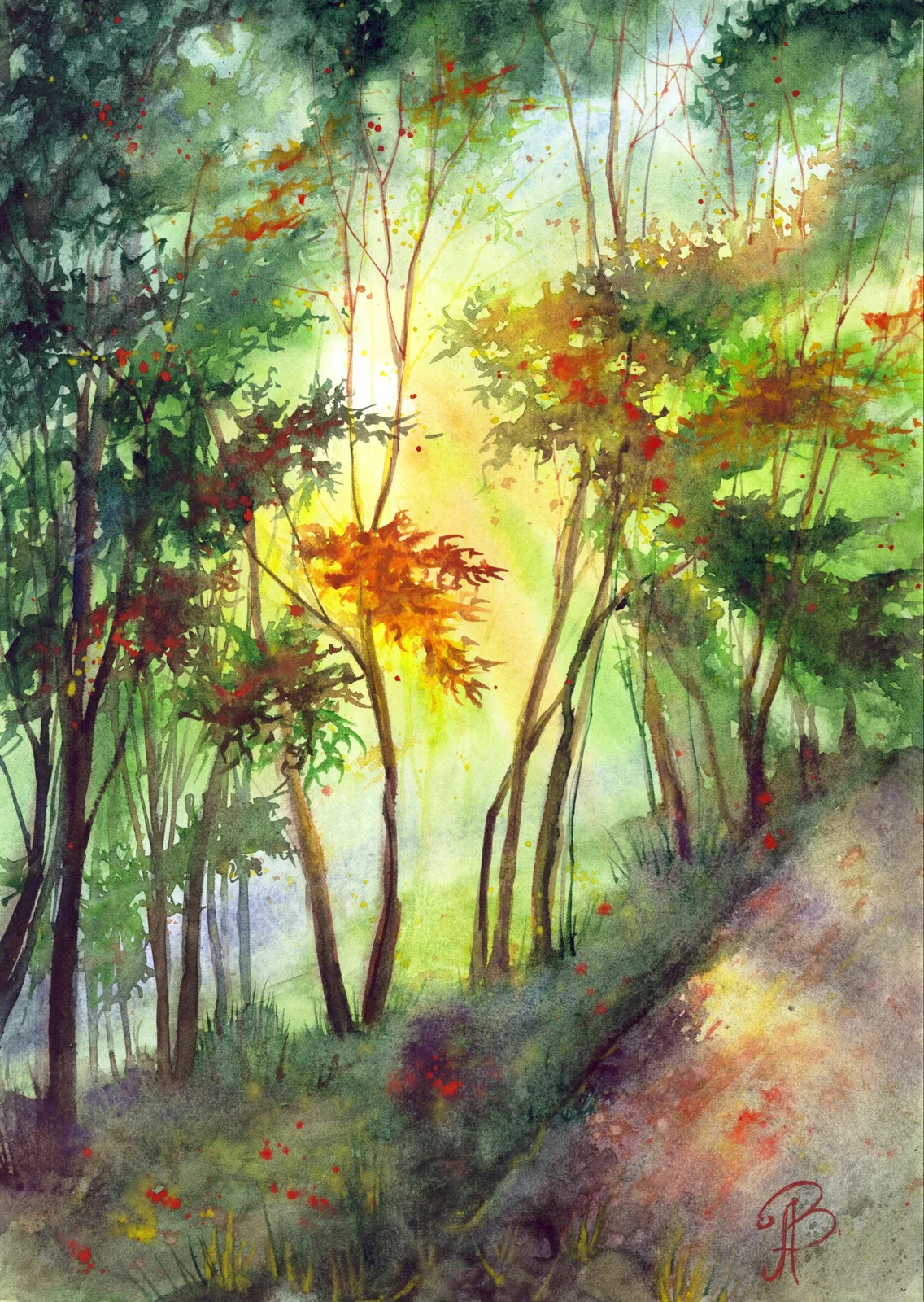 Картина «Ранняя осень» — Алла Валежина, Пейзаж, Название: Ранняя осень
Техника: Акварель
Бумага: Vista Artista 300 g/m², 25% …