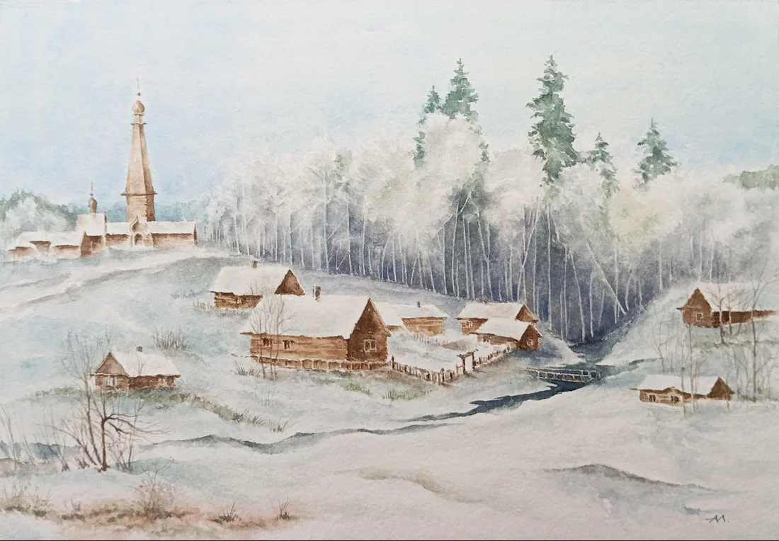 Картина «"Зимнее безмолвие"» — Алексей Магарам, Пейзаж