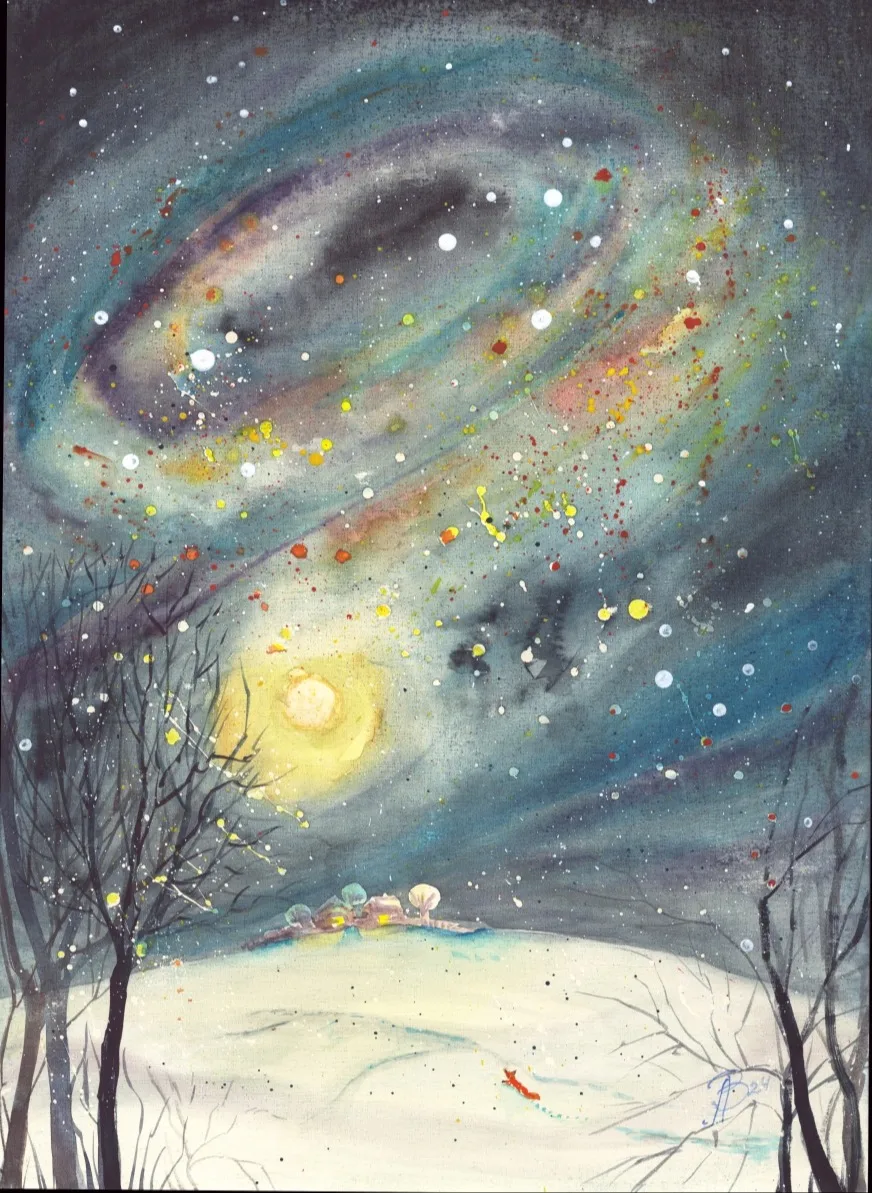 Картина «Галактика» — Алла Валежина, Пейзаж, Название: Галактика
Техника: Акварель
Бумага: Palazzo 260 g/m²
Размеры: 297м…