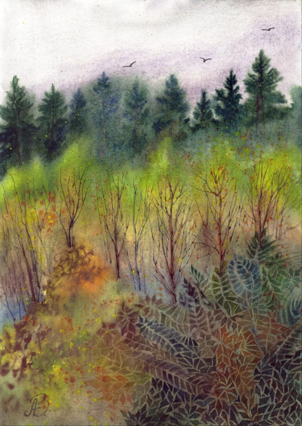 Картина «Пасмурное настроение» — Алла Валежина, Пейзаж, Название: Пасмурное настроение
Техника: Акварель
Бумага: Vista Artista 300 g/…