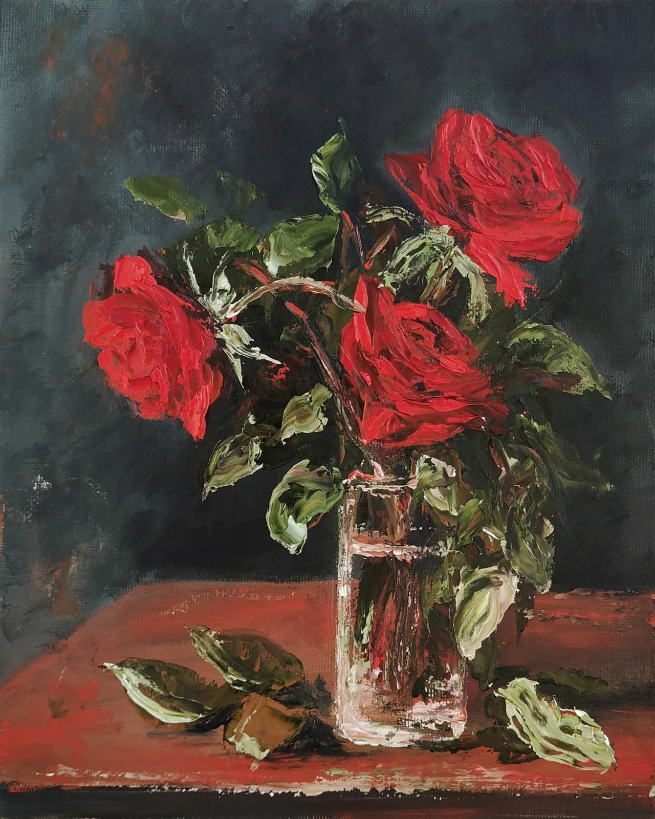 Картина «Красные розы» — Мария Лукашевич, Натюрморт, Картина маслом «Красные розы в стеклянной вазе»
Оживите свой интерьер классиче…