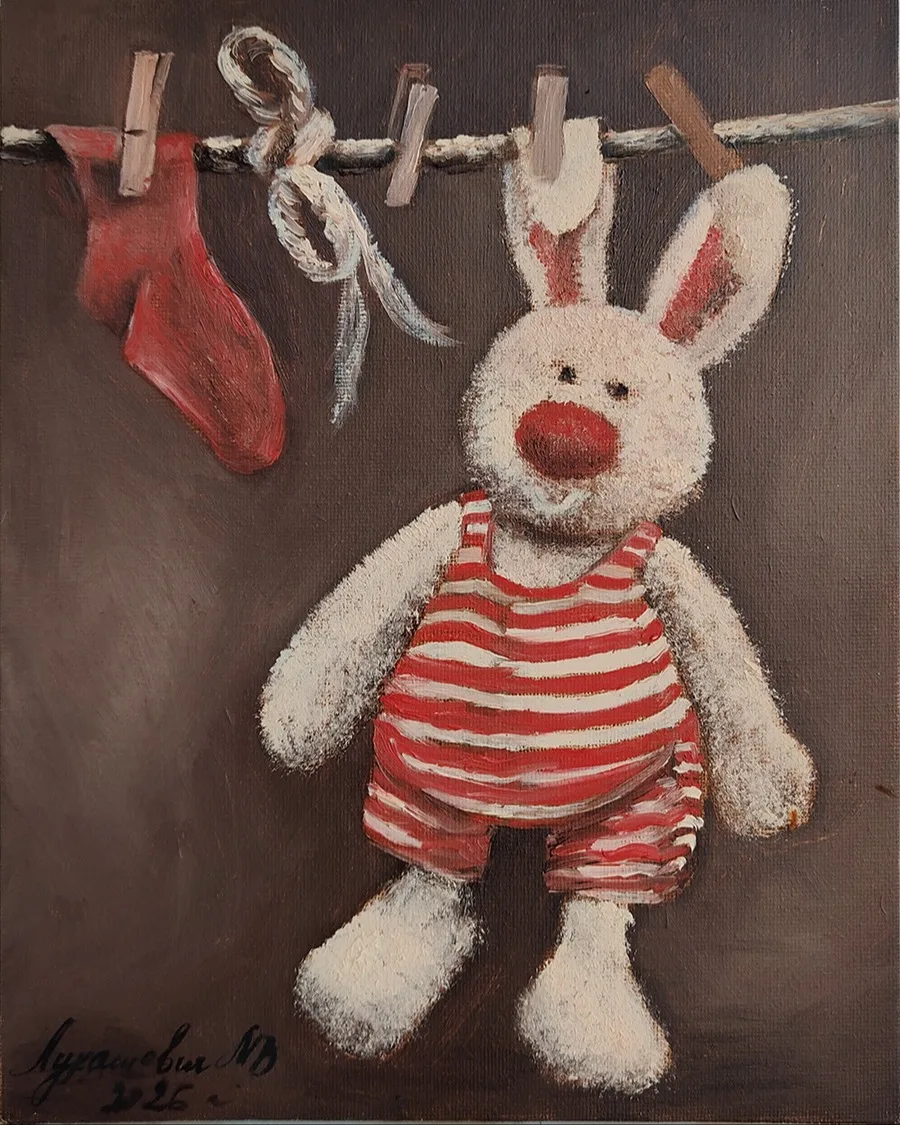 Картина «Зайка в тельняшке» — Мария Лукашевич, Жанровая живопись, Подарите уют и капельку детства вашему дому!
Материал: Холст на картоне (не де…