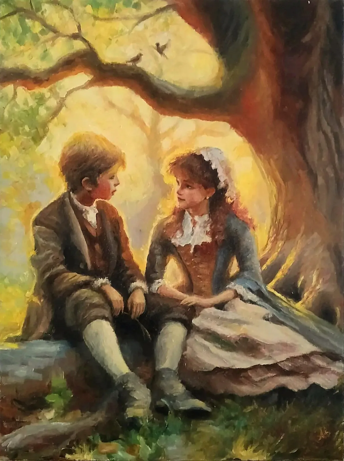 В тени дерева