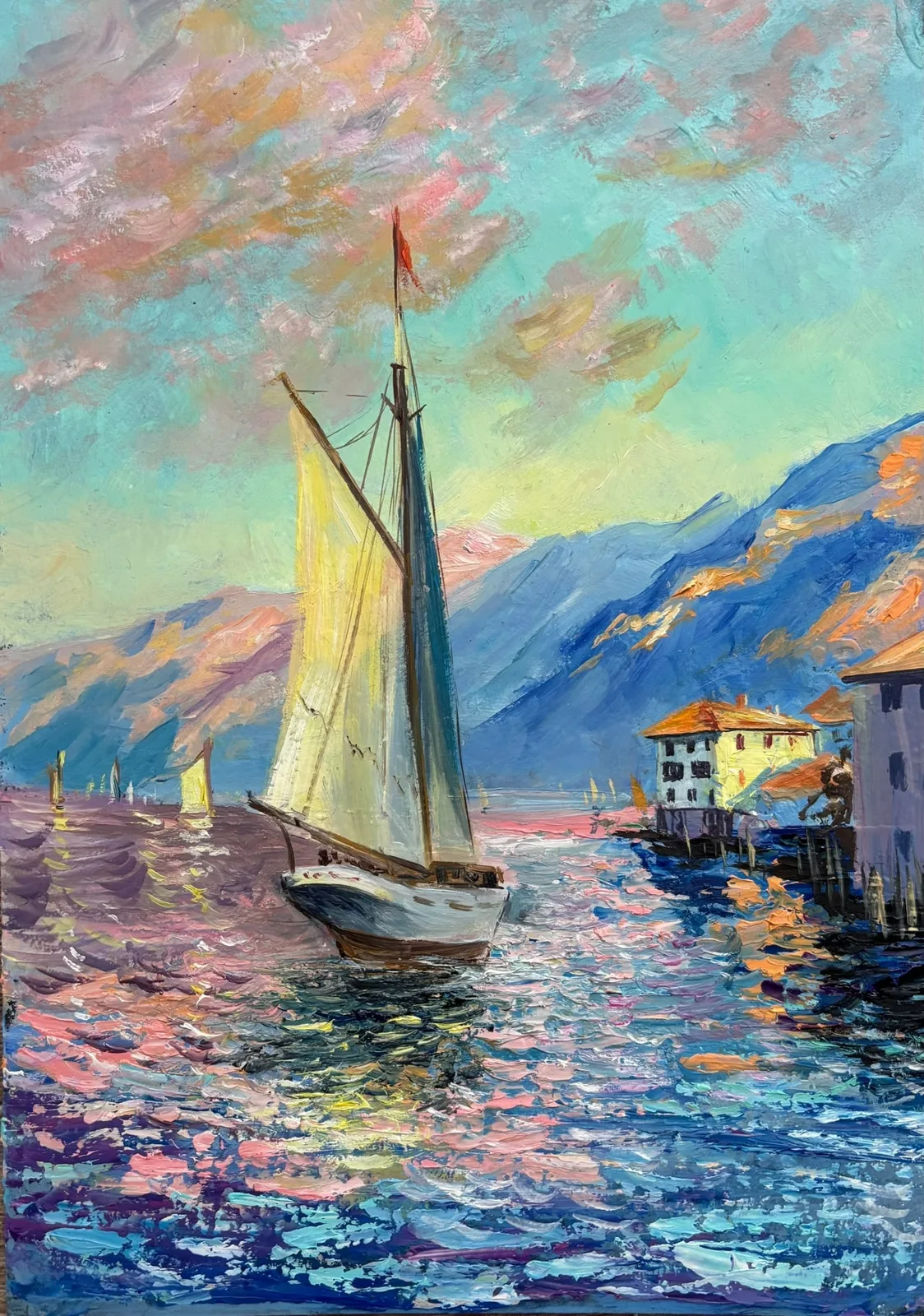 Картина «Морской пейзаж» — Татьяна Устьянцева, Пейзаж, Солнечный день на берегу моря — это когда каждая деталь наполнена светом и радо…