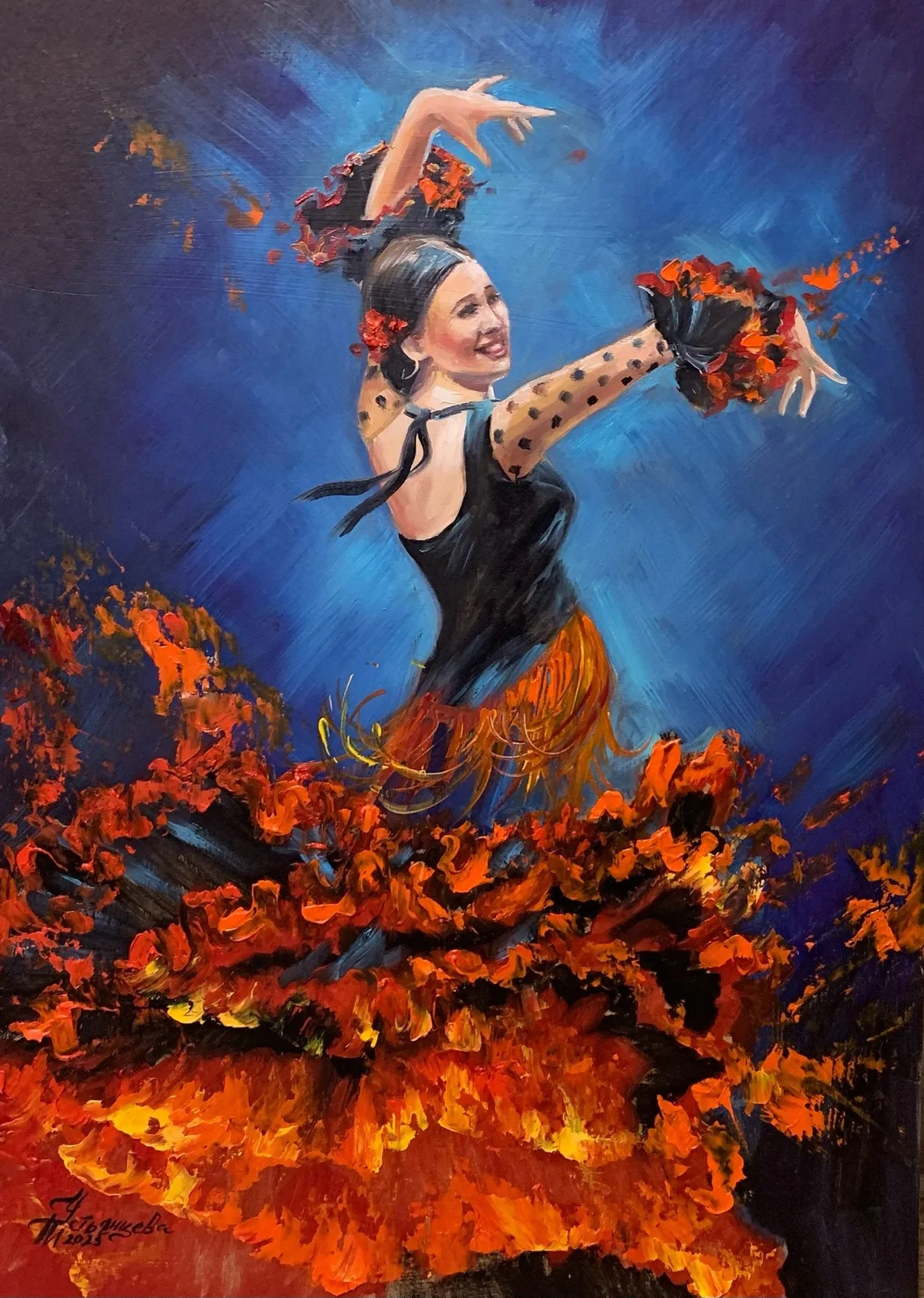 Картина «"Фламенко"» — Татьяна Устьянцева, Жанровая живопись, аукцион Artstore