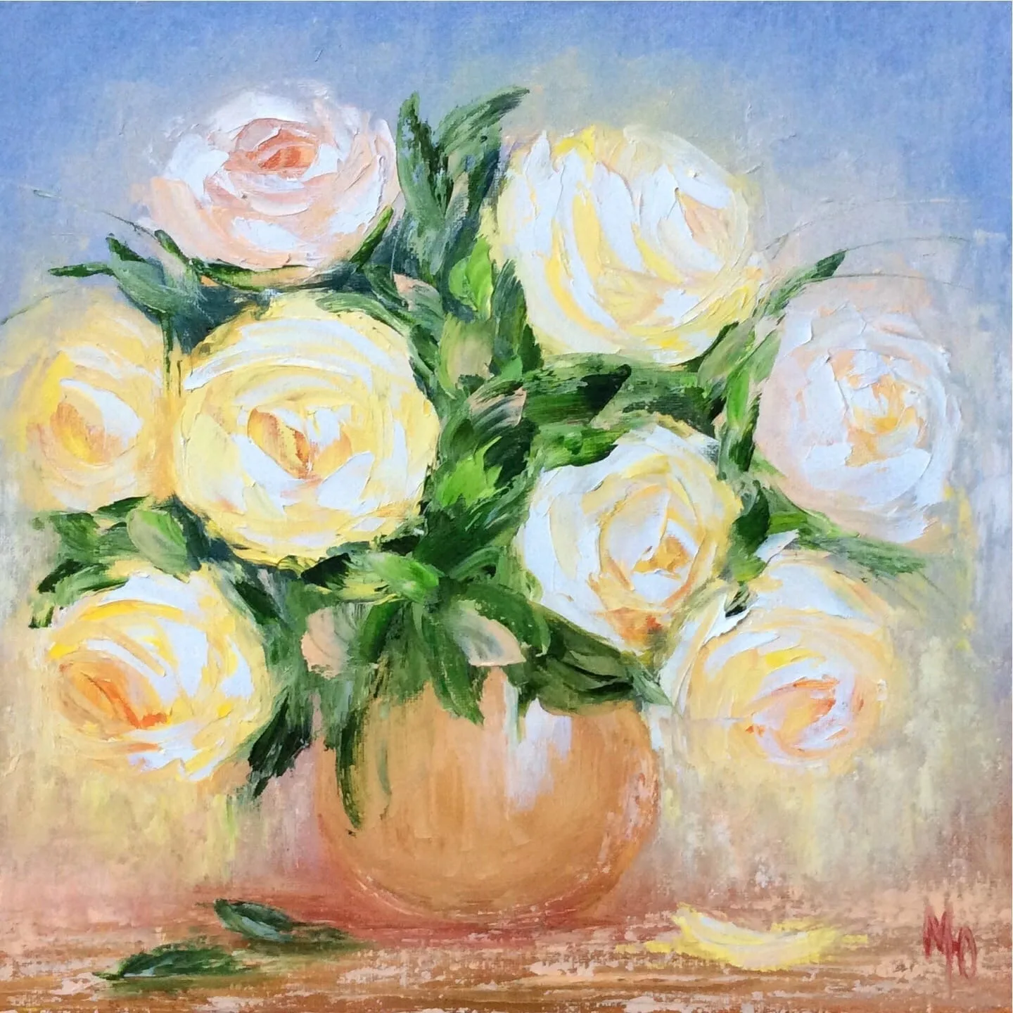 Картина «"Жёлтые розы"» — Юлианна Макиенко, Натюрморт, Картина "Жёлтые розы" Станет прекрасным подарком вам и вашим близким! 
Картина…