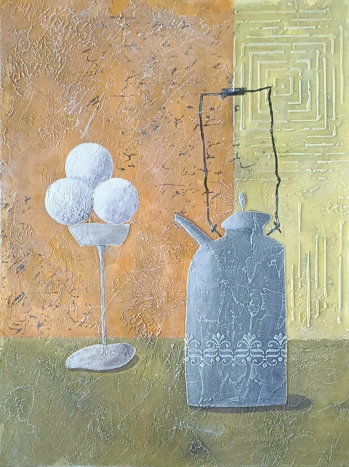 Картина «Чай с мороженым» — Аделя Файзуллина, Натюрморт, Вы когда-нибудь задумывались, как простой момент, как вечерний чай с мороженым,…