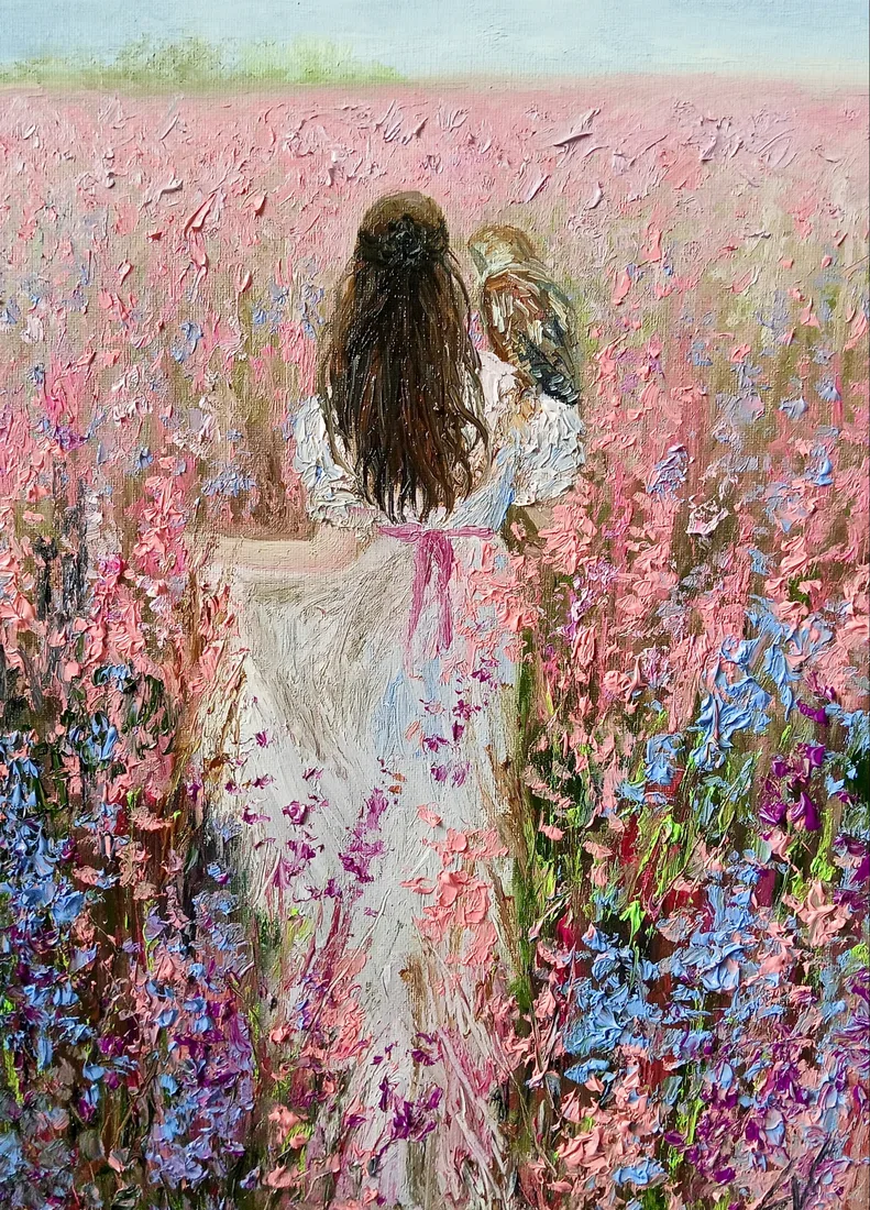 Картина «Девушка с совой» — Светлана Давыдова, Жанровая живопись