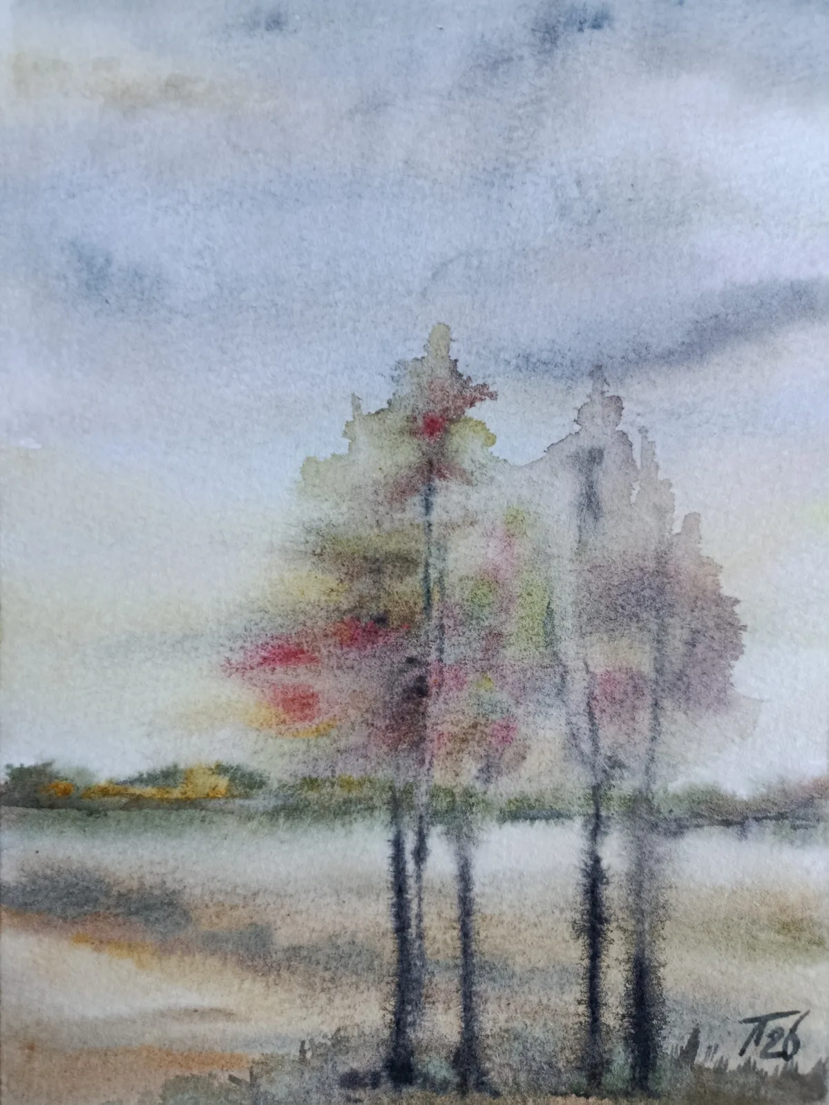 Картина «Серая осень» — Любовь Тремасова, Пейзаж, аукцион Artstore