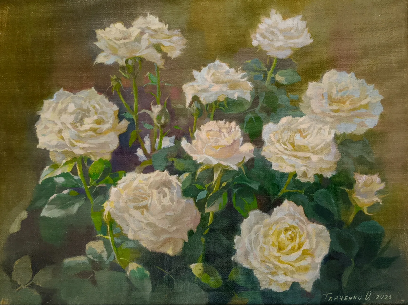 Картина «"Белые розы"» — Ольга Ткаченко, Другое, аукцион Artstore