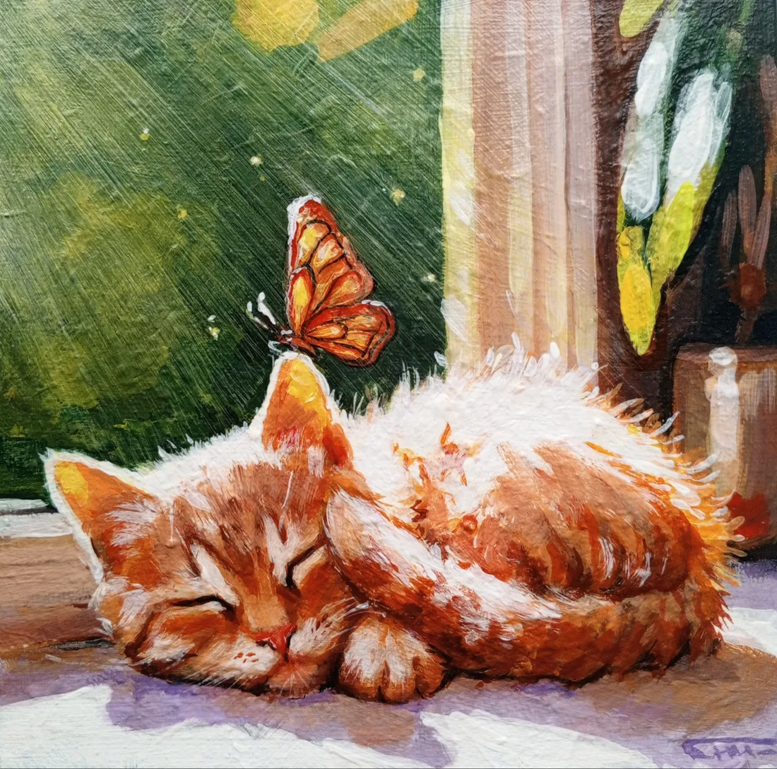 Картина «Сладкий сон» — Маргарита Снигирёва, Анималистика