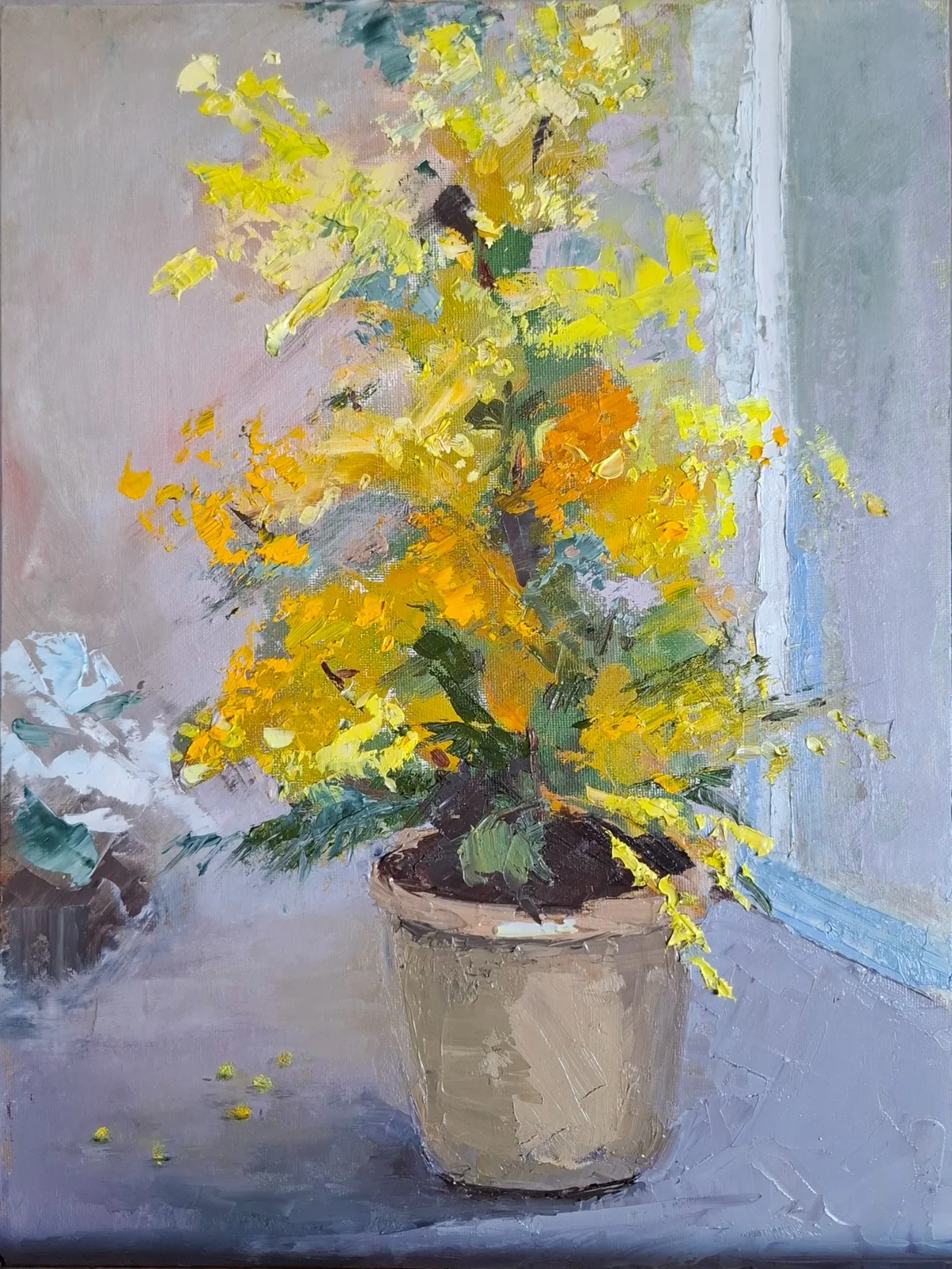 Картина «Мимоза» — Наталья Головач, Другое, В картине "Мимоза" Наталья Головач создает яркий и эмоциональный образ цветущей…