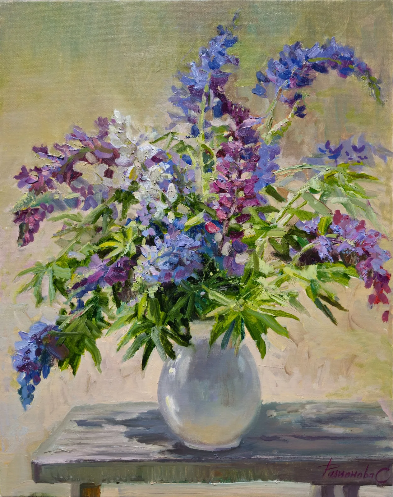 Картина «Солнечный день. Люпины.» — Светлана Родионова, Натюрморт, аукцион Artstore