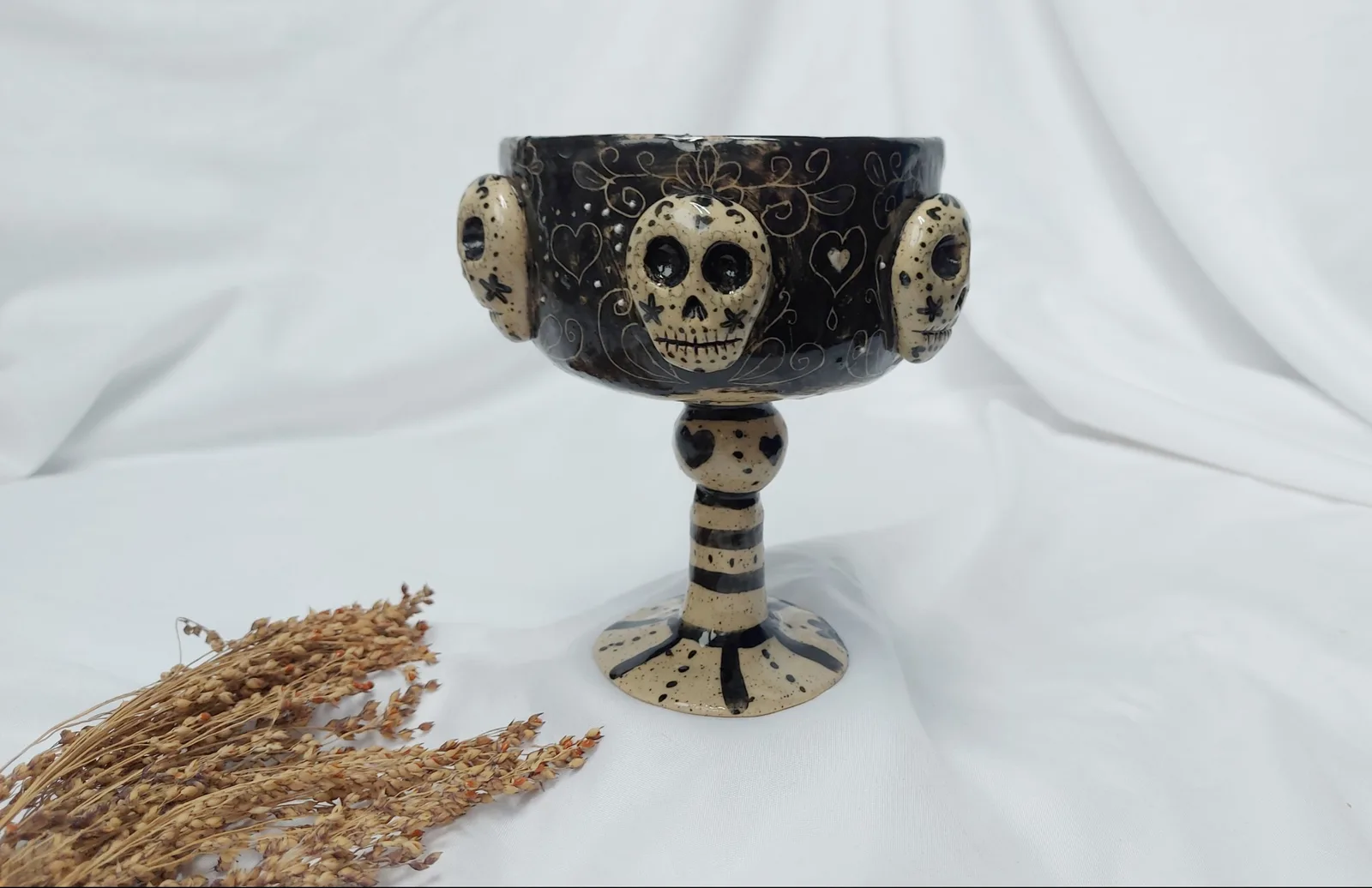 Картина «Кубок керамический Мексика» — Светлана Бусе, Керамика, Керамический кубок «Día de los Muertos».
Кубок изготовлен из керамики и вручну…