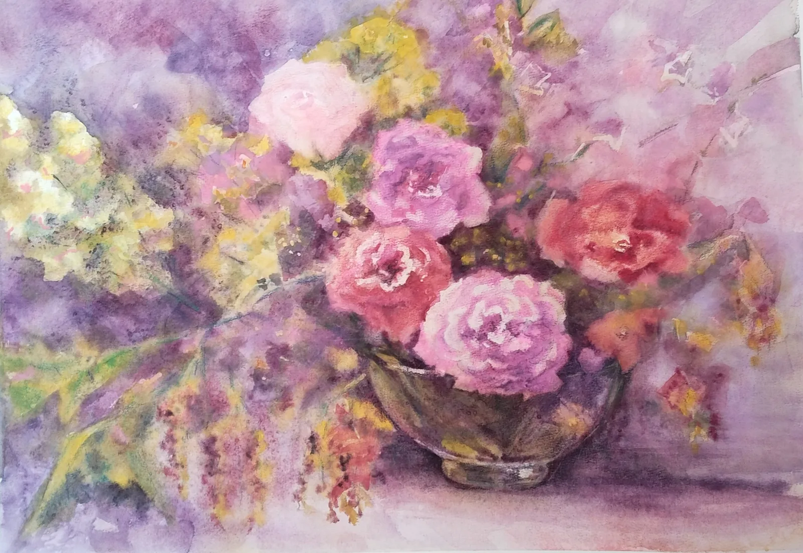 Картина «Букет» — Валентина Пчелина, Натюрморт, Работа над "Букетом" была настоящим удовольствием. Вдохновилась простыми, но из…