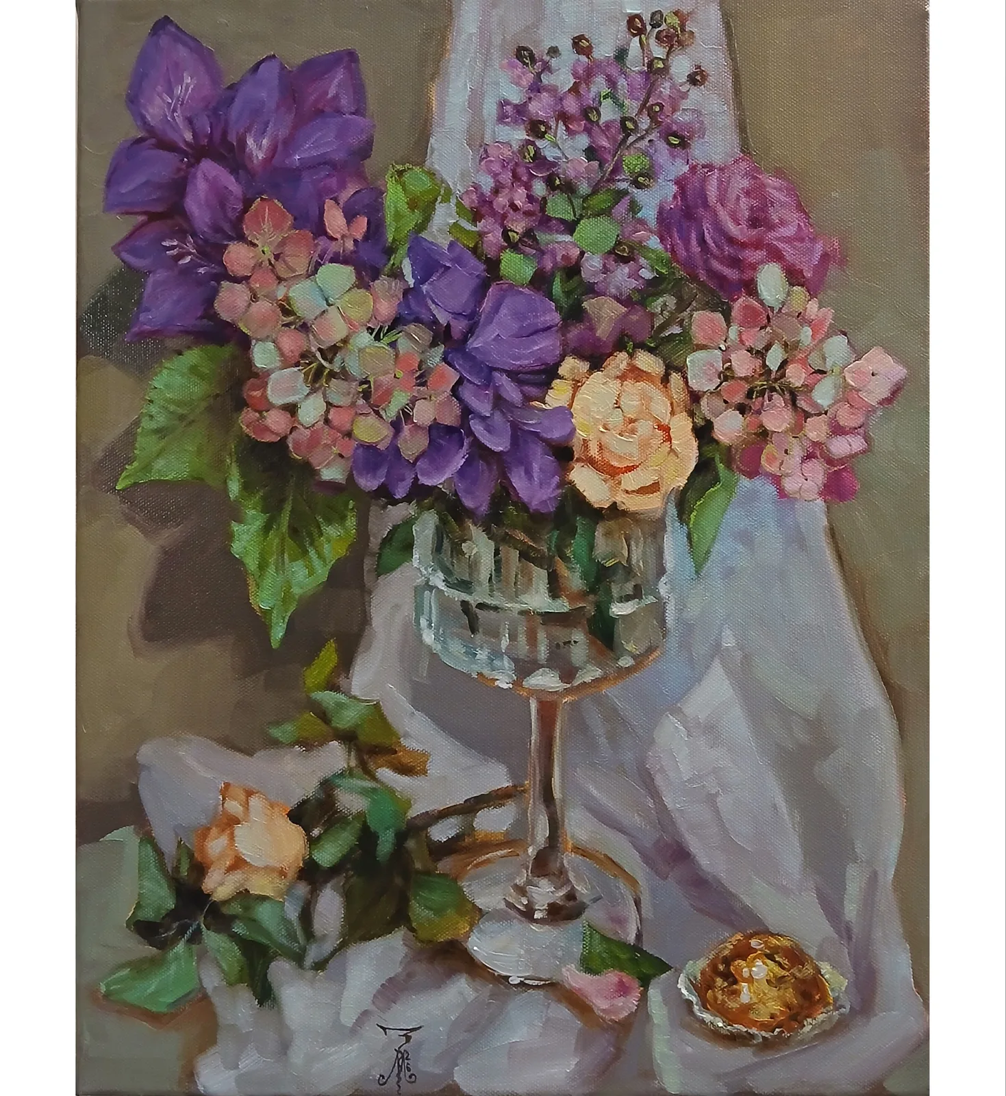 Картина «"Лето в бокале"» — Марина Эмзе(Злобина), Натюрморт, аукцион Artstore