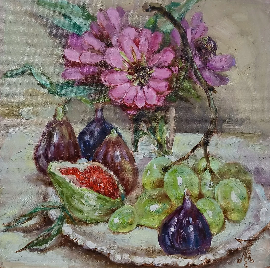 Картина «"Красивые и вкусные"» — Марина Эмзе(Злобина), Натюрморт, Авторская, натурная. 
Холст на картоне.
Работа свежая, сохнет, отправка возмо…