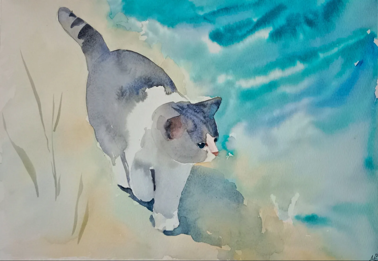 Картина «Прогулка» — Дарья Дронова, Анималистика, Летний день, когда солнце пригревает, но не слишком сильно, а воздух наполнен в…