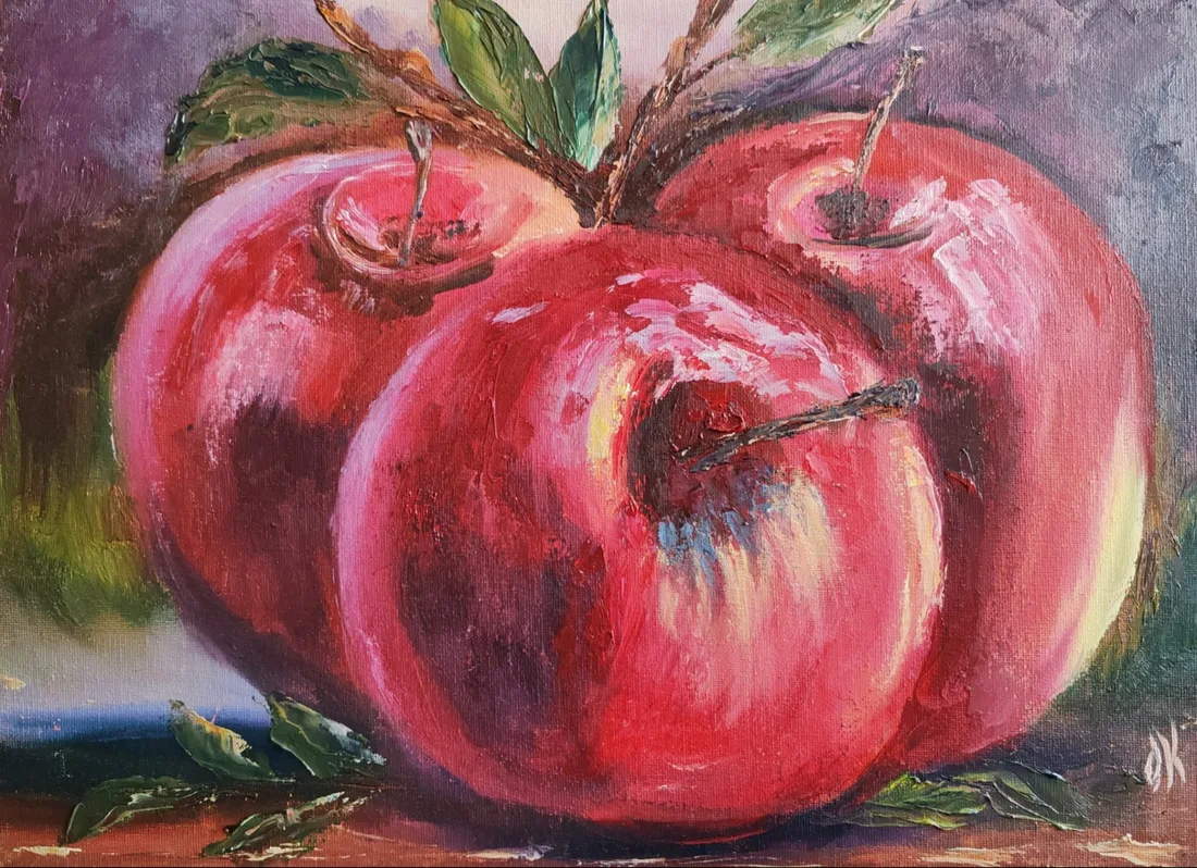Картина «Вкусная осень.» — Ольга Курбатова, Натюрморт, Холст на картоне, 30*40, масло.