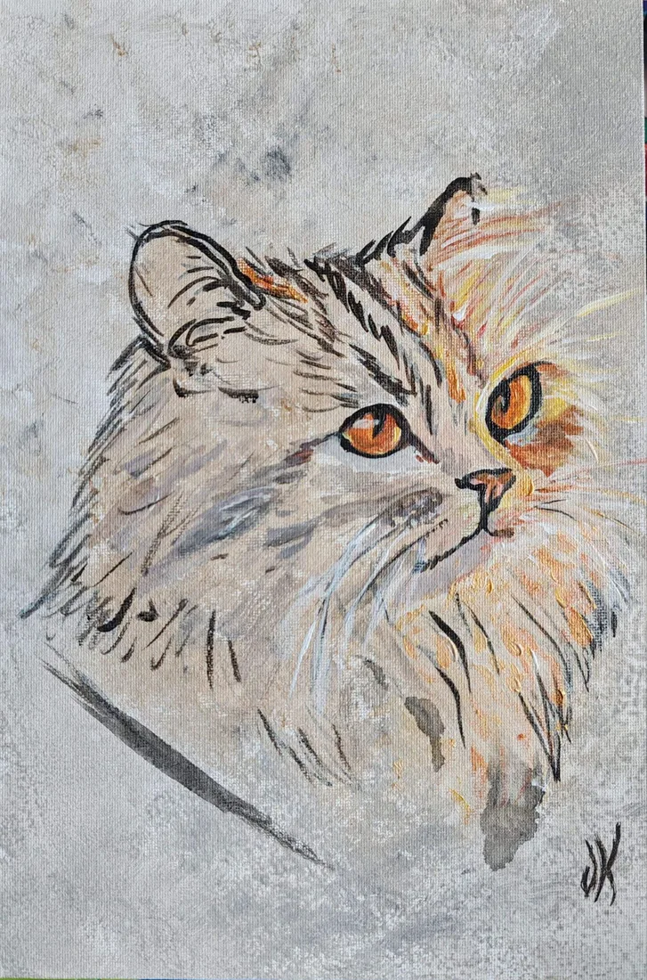 Картина «Кошка, которая сама себе хозяйка» — Ольга Курбатова, Анималистика, аукцион Artstore