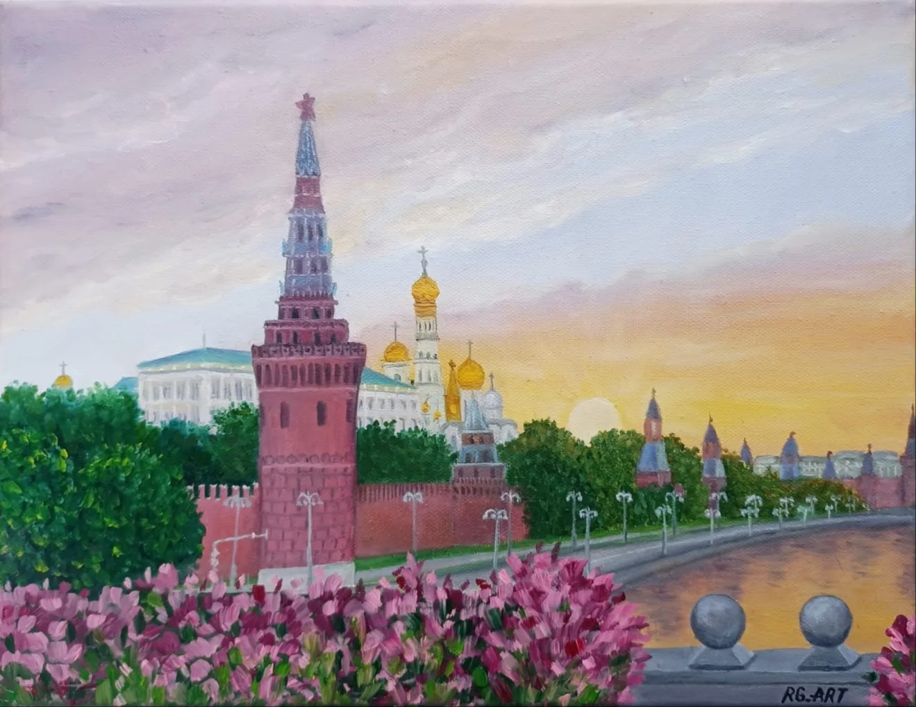 Картина «Московский Кремль» — Галина Рябчикова, Городской пейзаж, аукцион Artstore