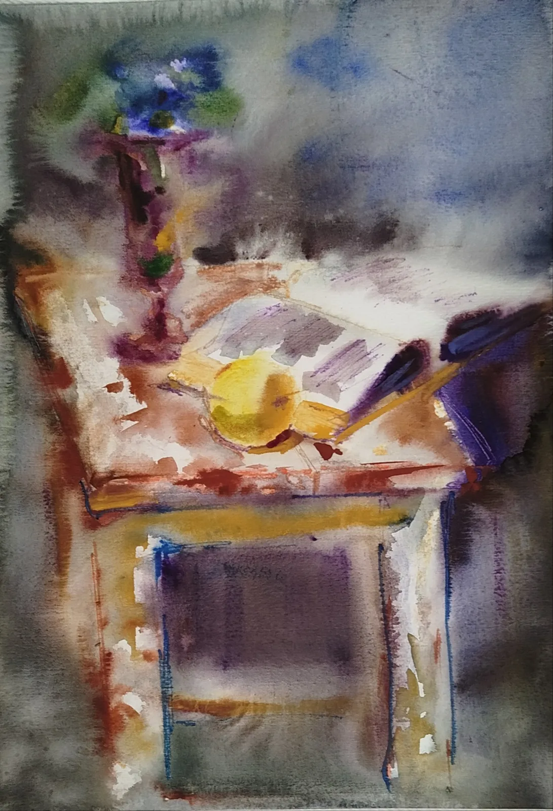 Картина «Пасмурный день» — Екатерина Аносова, Натюрморт, В телеграмме я веду группу ( пока ещё)  "Рисую каждый день"https://t.me/risuyka…