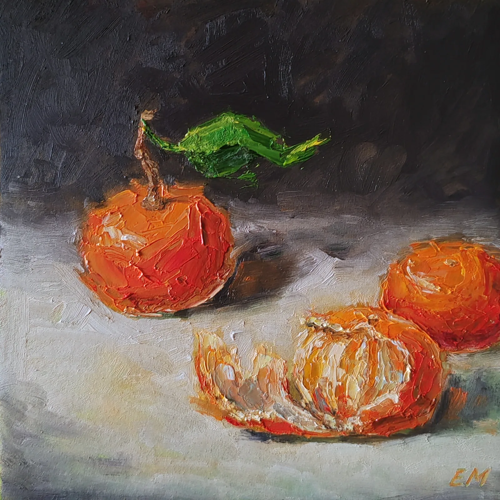 Картина «Мандарины» — Елена Малыхина, Натюрморт