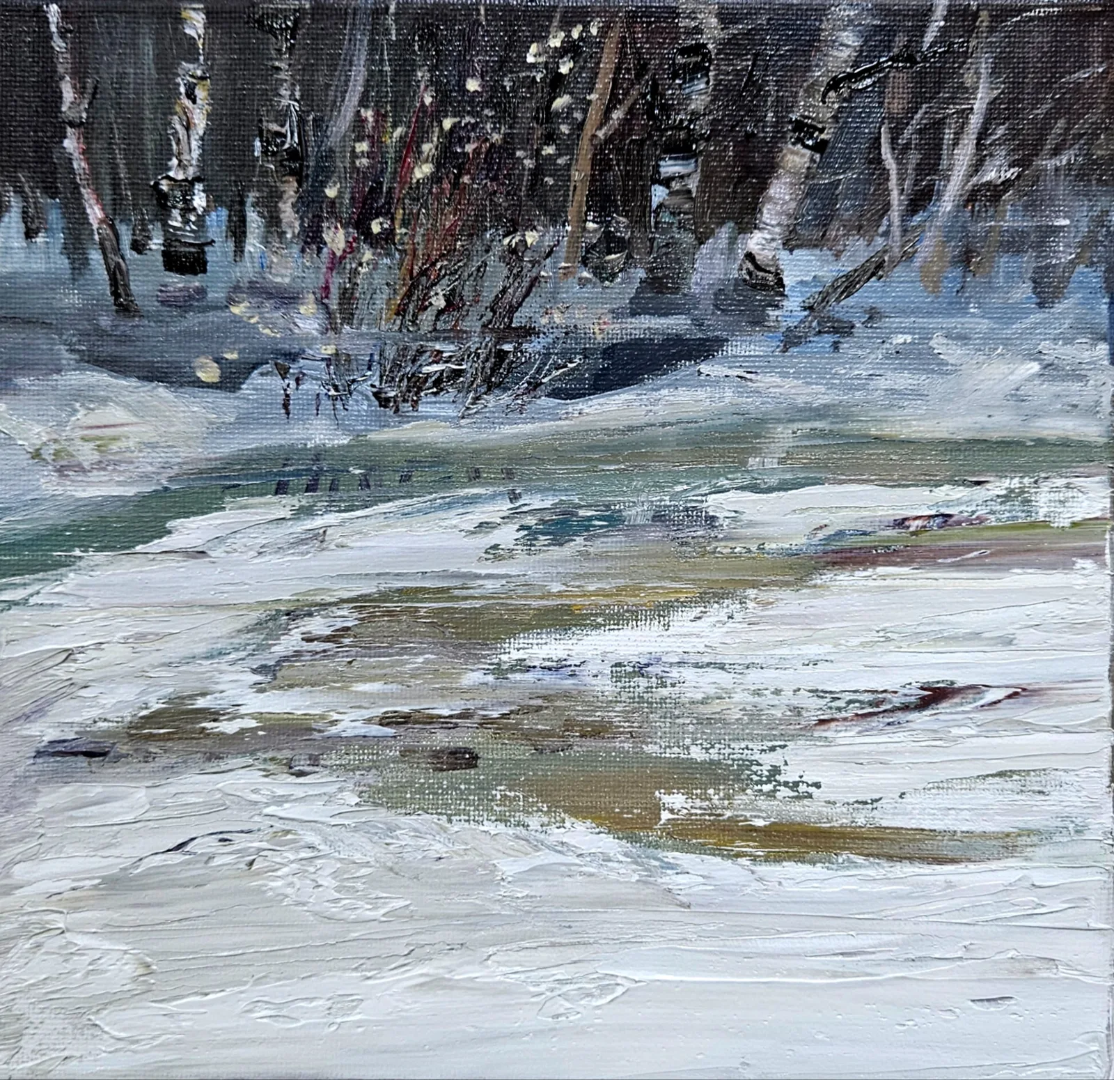 Картина «Состояние» — Ксения Ползикова, Пейзаж, Авторская , пленэрная работа. Погода сегодня идеально соответствует настроению …