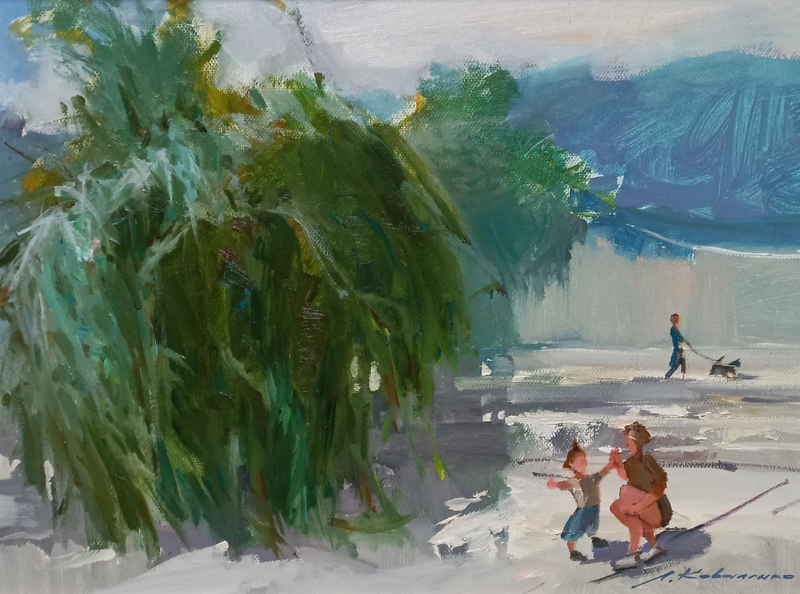 Картина «"Ивушки- ладушки", этюд» — Лина Коваленко, Городской пейзаж, аукцион Artstore