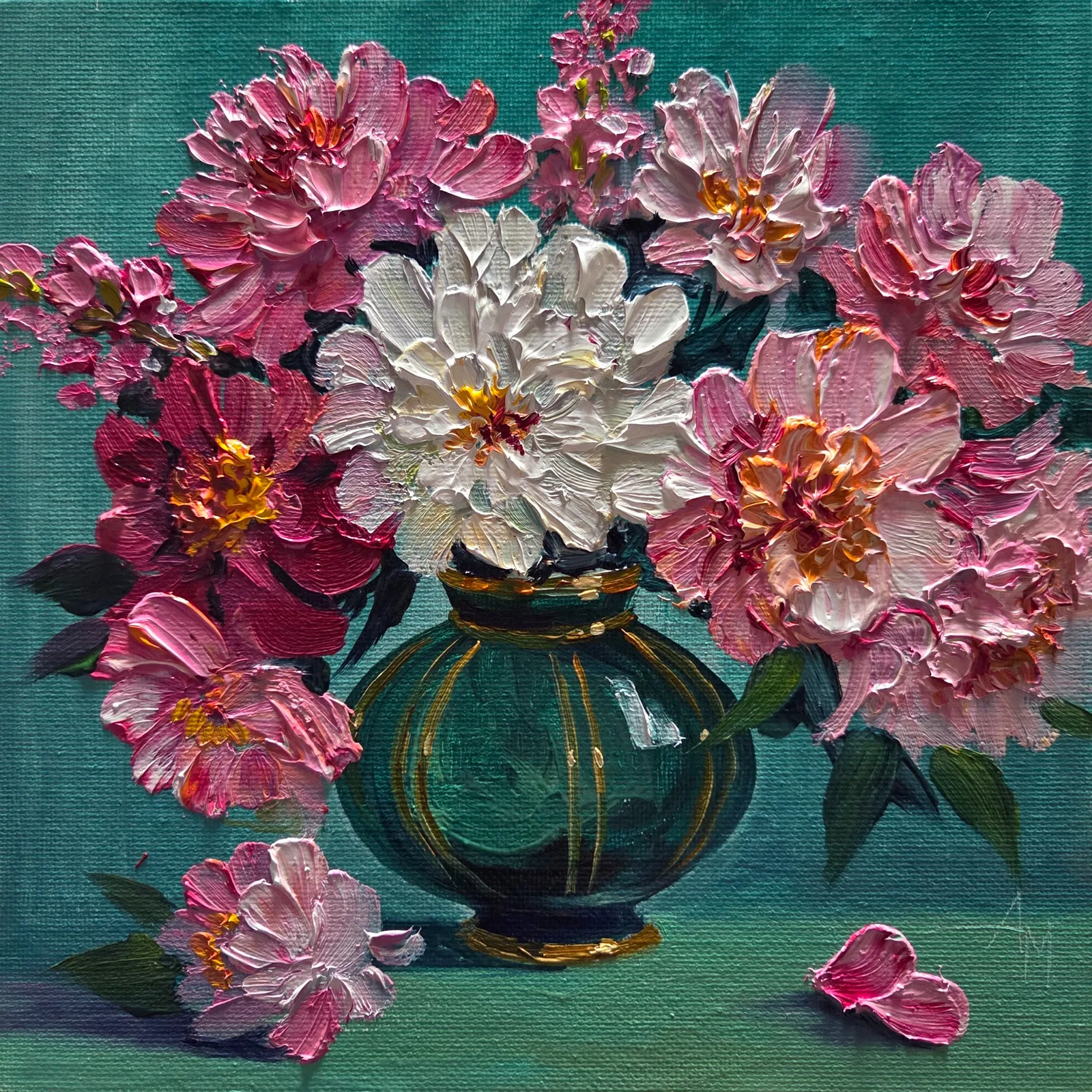 Картина «Букет» — Анна Меньщикова, Натюрморт, Друг, тебе точно стоит присмотреться к этой работе! В ней есть что-то特别ое - каж…