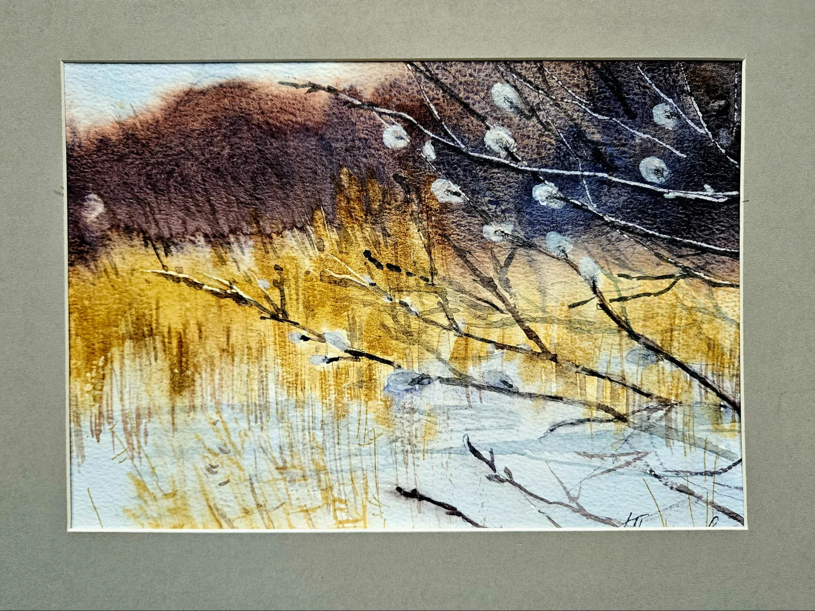 Картина «Весенний этюд» — Ксения Ползикова, Пейзаж, Вы когда-нибудь пробовали уловить суть весны? Эта акварельная работа "Весенний …