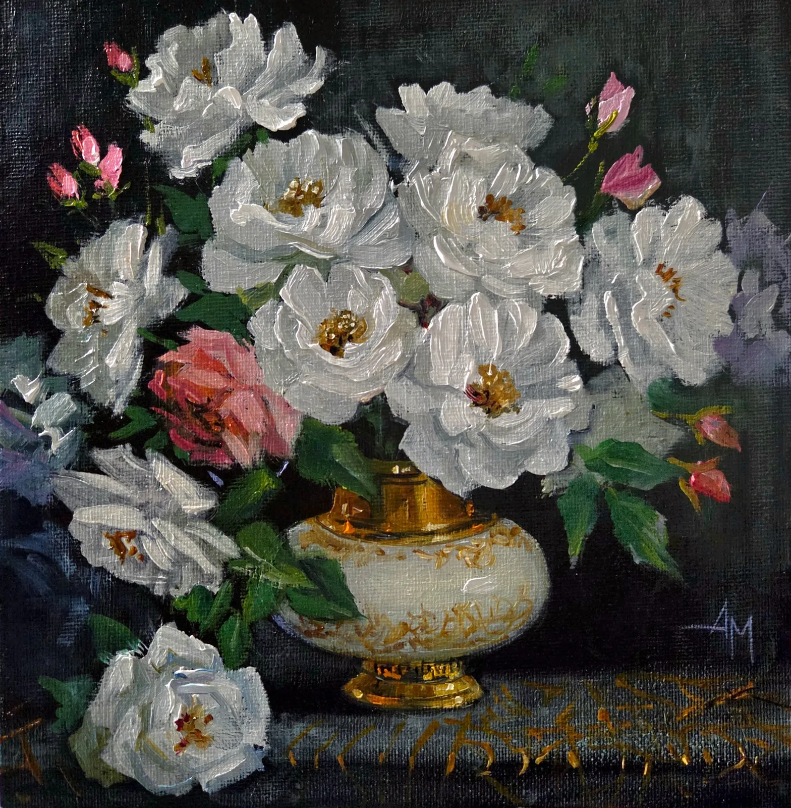 Картина «Букет» — Анна Меньщикова, Натюрморт, Лето в моей мастерской! Эта работа - маленькая радость, которую я создала в уют…