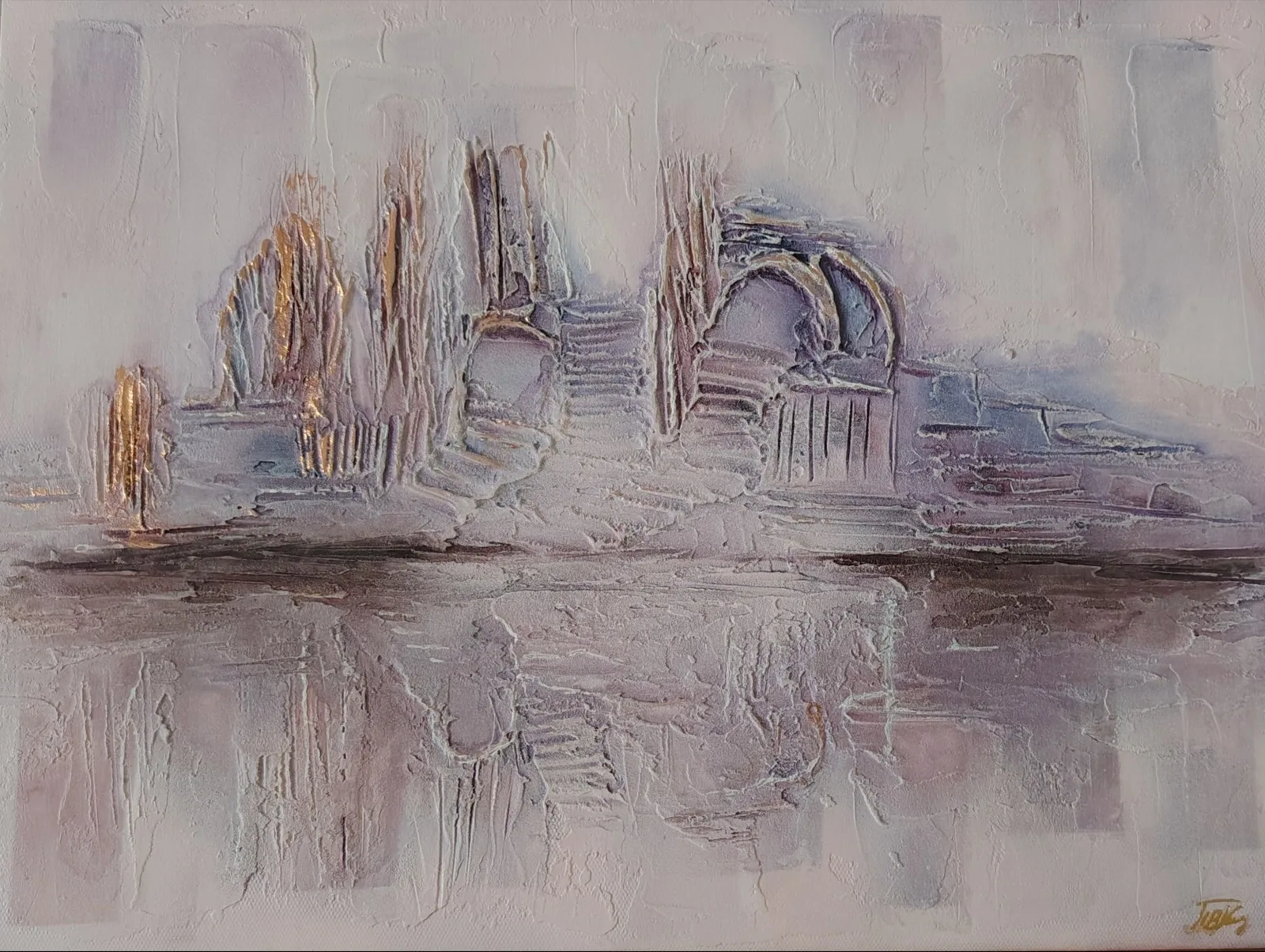 Картина «Руины на берегу» — Татьяна Салихова, Абстракция, Что вы видите перед собой - реальный пейзаж или игру воображения художника? 

Н…