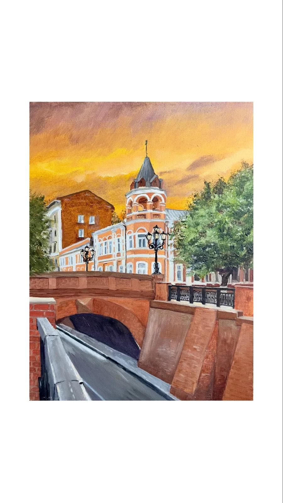 Картина «Каменный мост Воронеж» — Анна Восковых, Городской пейзаж, аукцион Artstore