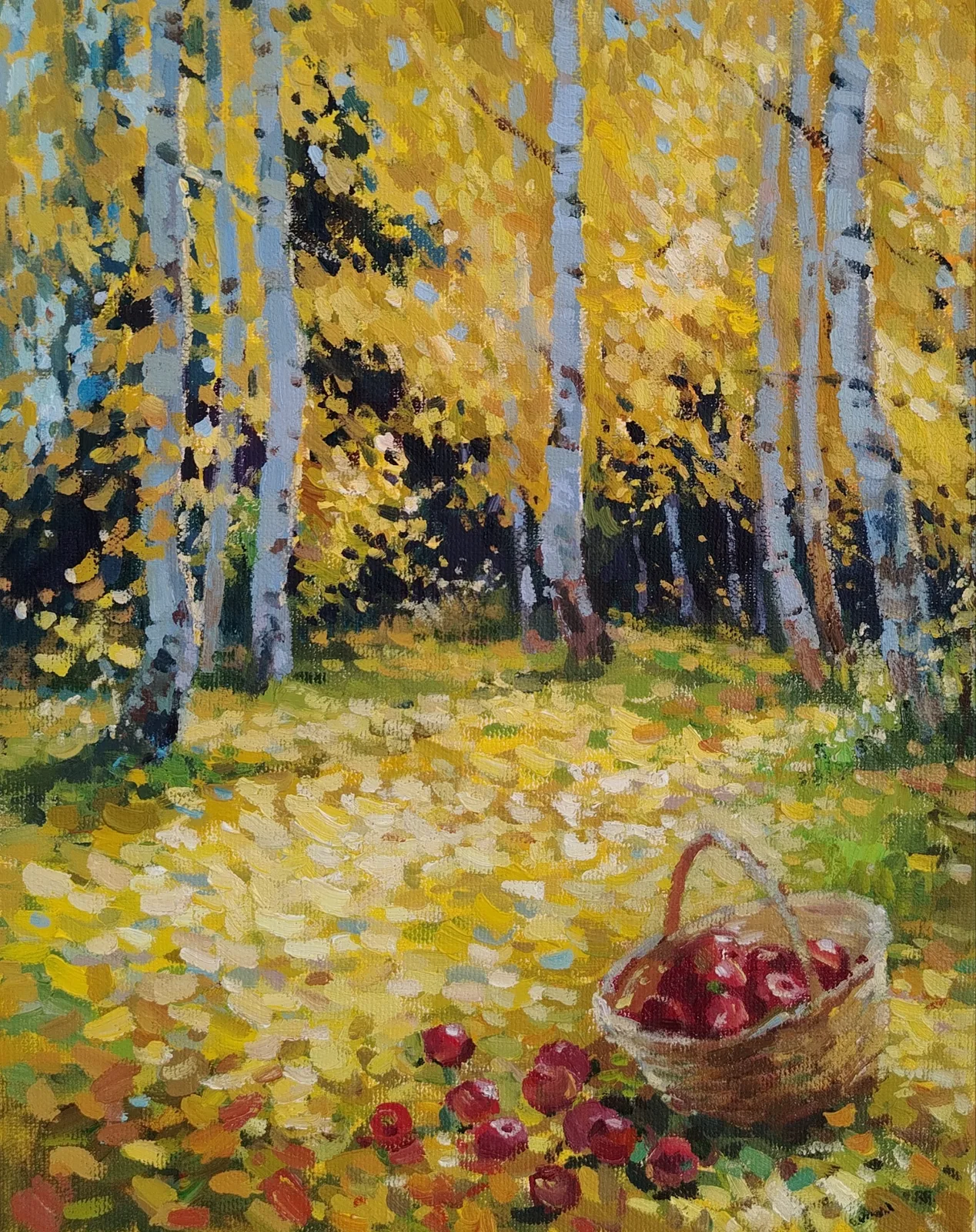 Картина «Золото осени» — Юлия Барсова, Пейзаж