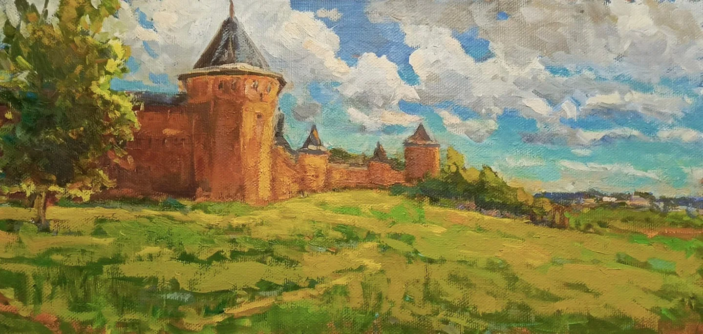 Картина «Суздаль. Спасо -Ефимиев Монастырь, крепостная стена.» — Александр Изофатов, Пейзаж, Перед нами — спокойный летний пейзаж с изображением Спасо-Ефимиева монастыря в …