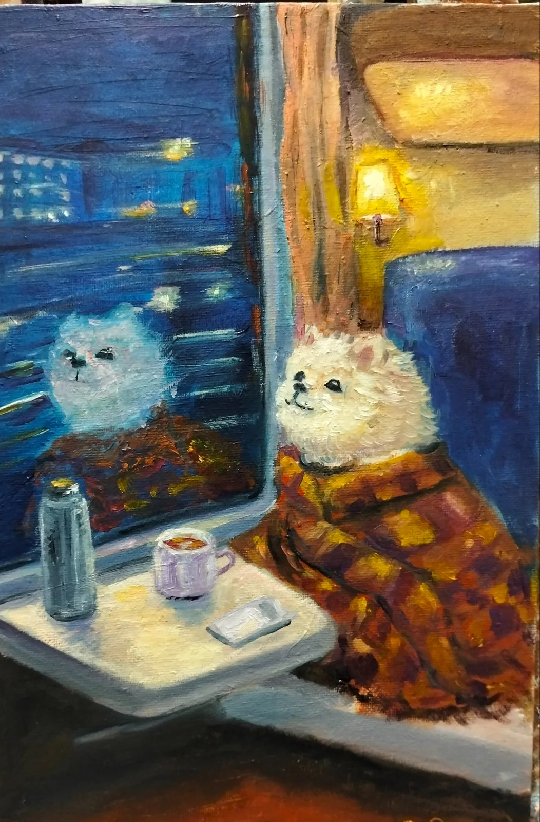 Картина «Вечерний поезд 🚉» — Светлана Рихард, Анималистика