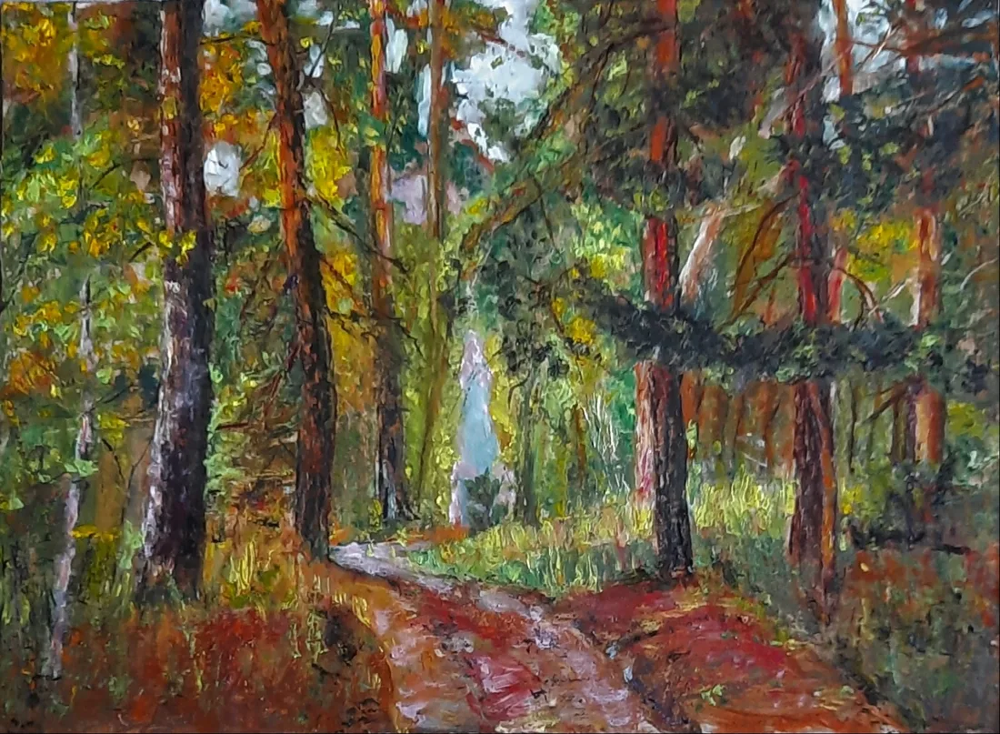 Картина «Осень в сосновом лесу.» — Светлана Хорват, Пейзаж