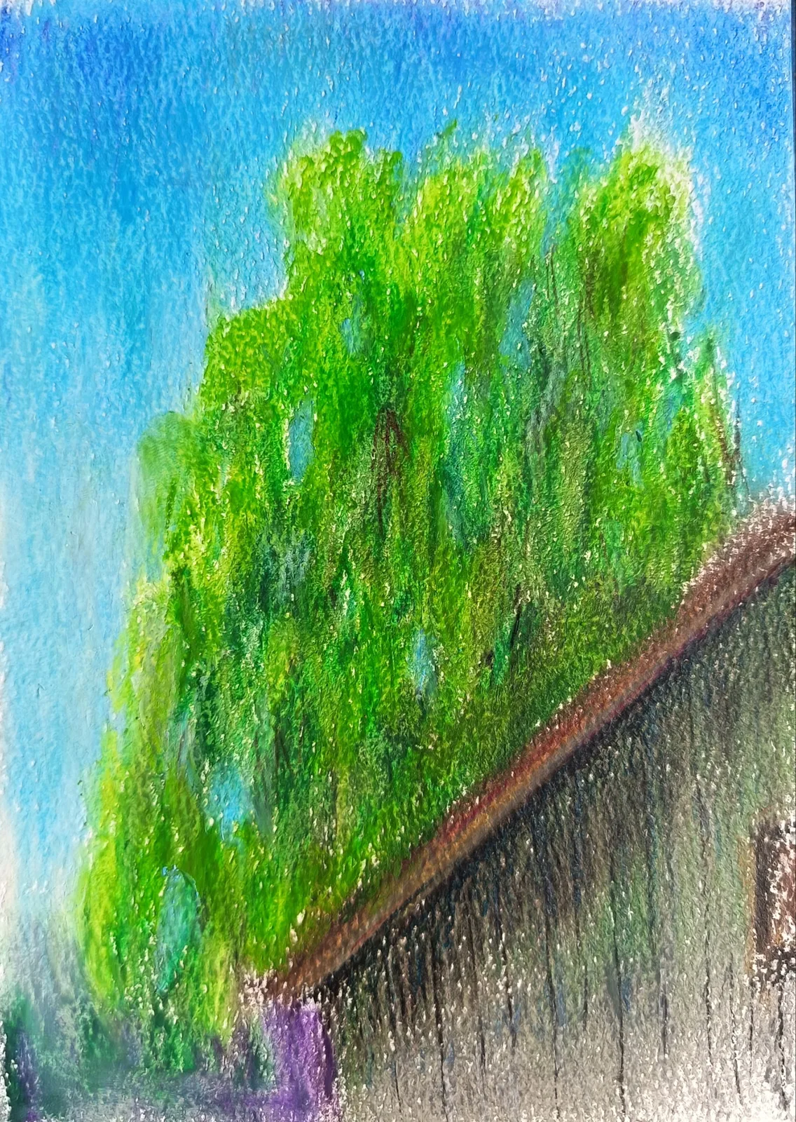 Картина «Крыша дома, 15*21 см.» — Анастасия Мартыненко, Другое, аукцион Artstore