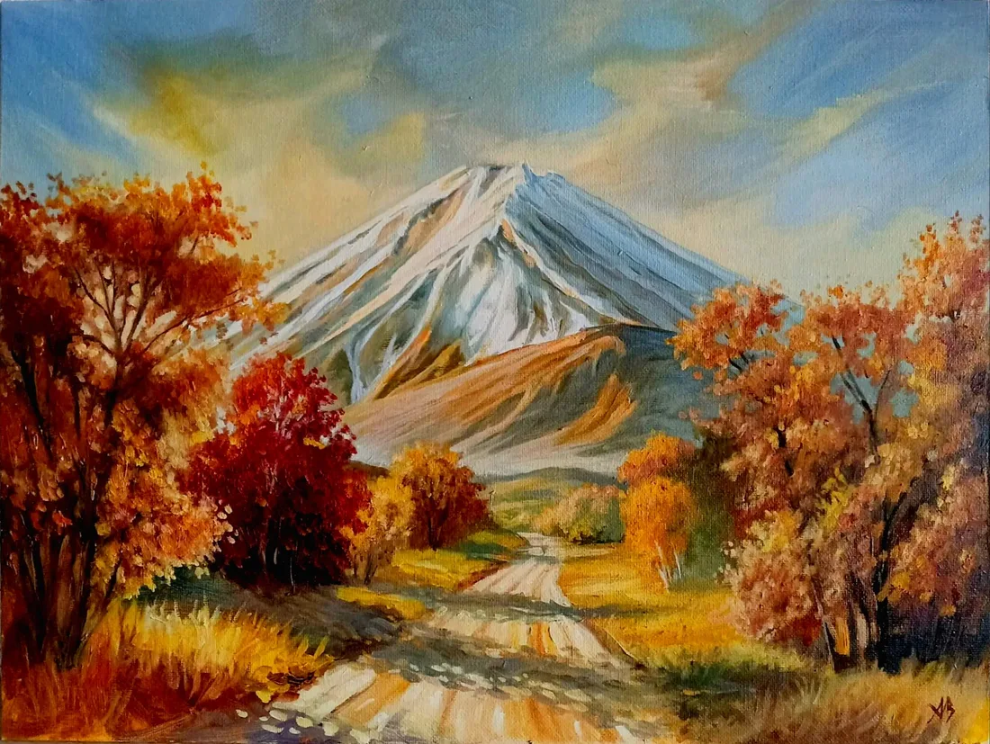Картина «Камчатская осень» — Артур Михалев, Пейзаж, это не просто пейзаж, а приглашение в путешествие по живописным местам. Художни…